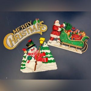 Vintage Molded Christmas Decorations